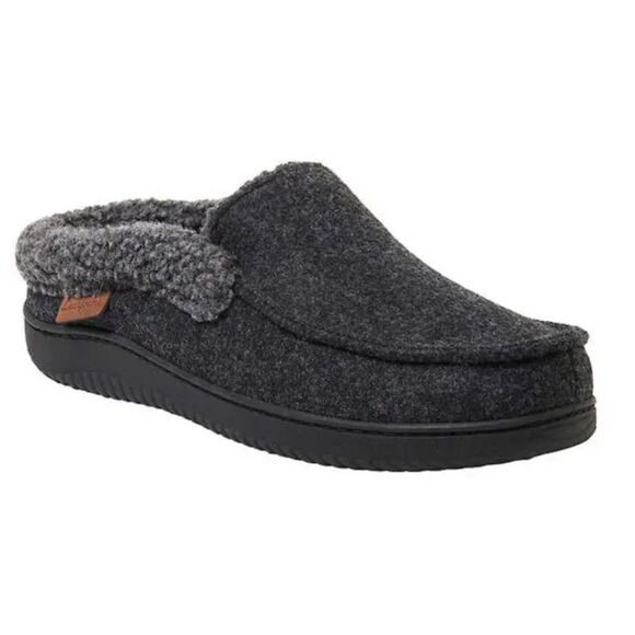 DEARFOAMS Total Comfort Memory Foam Men’s Slippers House Shoes Machine Wash NWT - Picture 1 of 10